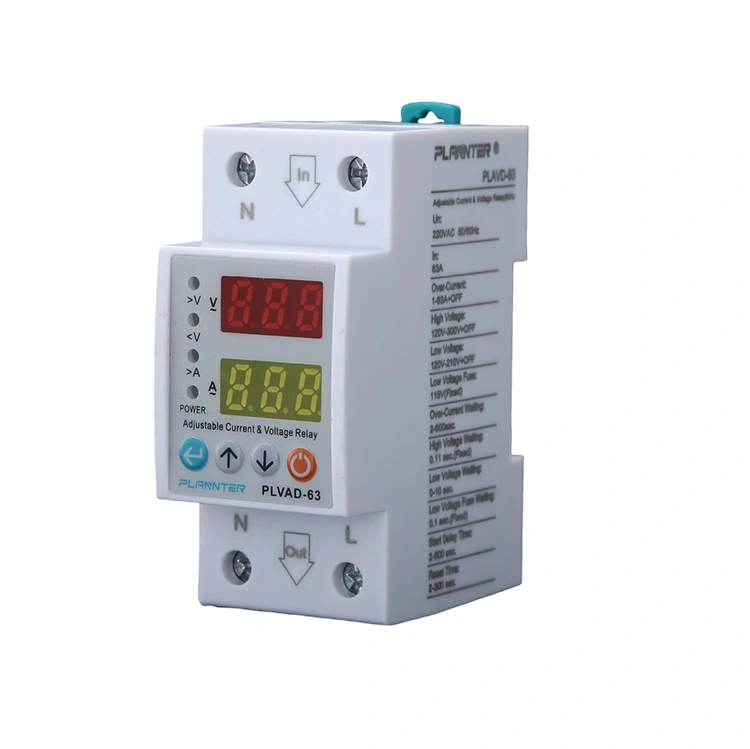 Protector de corriente de voltaje ajustable 63A