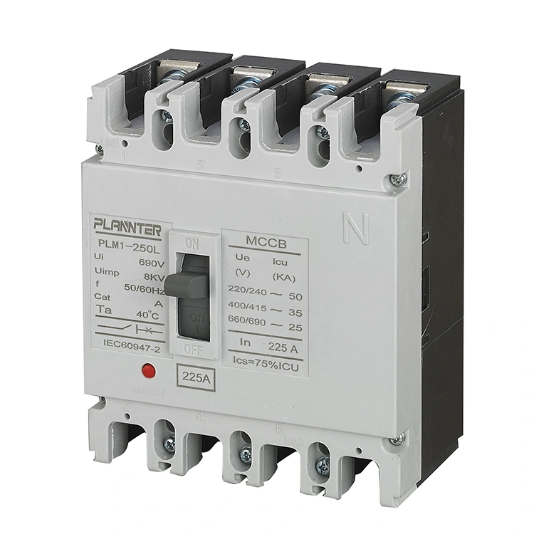 Disyuntor de caja moldeada de 4 polos CA 225A